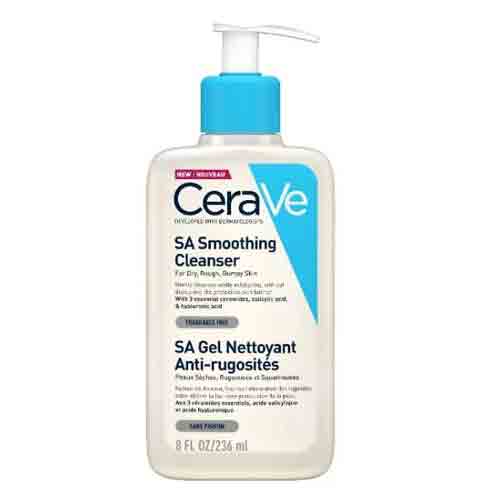 CeraVeSA-Smoothing-Cleanser-236ml ژل شوینده پوست فرانسوی سراوی CeraVe SA Smoothing Cleanser حاوی سالیسیلیک اسید 236 میل - Image 1