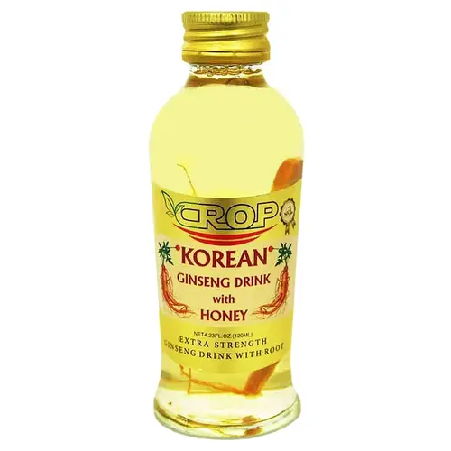 Crop Ginseng Drink with Honey نوشیدنی انرژی زا و تقویت ج ن س ی مردان کره ای کراپ Crop Ginseng Drink with Honey با طعم عسل 120 میل - Image 1