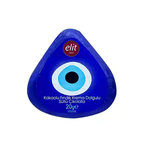 Elit شکلات چشم نظر الیت Elit Evil Eyes Covered با مغز فندقی 20 گرم تاریخ 2025/11 - Image 1