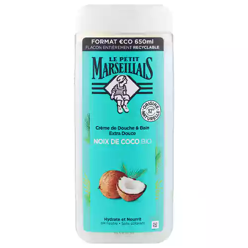 Le Petit Marseillais Coconing شامپو بدن کرمی فرانسوی لی پتیت مارسلیاس Le Petit Marseillais Coconing با رایحه نارگیل 650 میل - Image 1