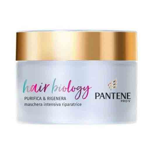 Maschera-Purifica-&-Rigenera-PANTENE-PRO-V-160ml ماسک مو بازسازی کننده ایتالیایی پنتن Pantene Pro-V برای موهای چرب و الیاف آسیب دیده 160 میل - Image 1