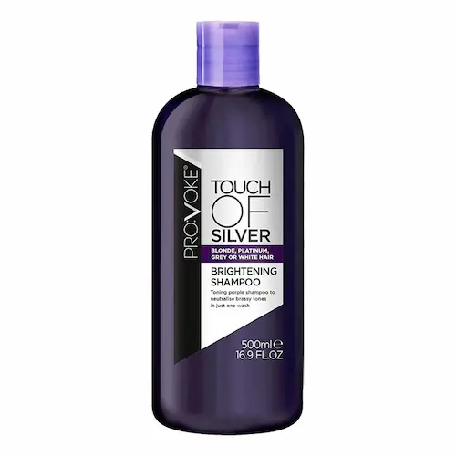 PROVOKE-TOUCH-OF-SILVER-BRIGHTENING-SHAMPOO-500ML شامپو ضد زردی و روشن کننده پرو وک PRO:VOKE Touch Of Silver Purple درمان محو شدن و کدری رنگ مو 500 میل - Image 1