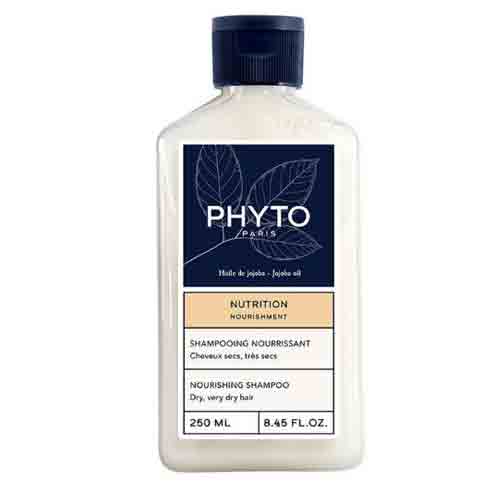 Phyto-Nutitura-nourishing-and-moisturizing-shampoo-for-dry-hair,-250-ml شامپو مغذی فرانسوی فیتو Phyto Nutrition حاوی عصاره گل ختمی 250 میل - Image 1
