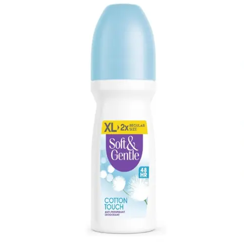 Soft and Gentle Anti-Perspirant مام رولی ضدتعریق زنانه سافت اند جنتل Soft & Gentle Cotton Touch با رایحه گل پنبه 100 میل - Image 1
