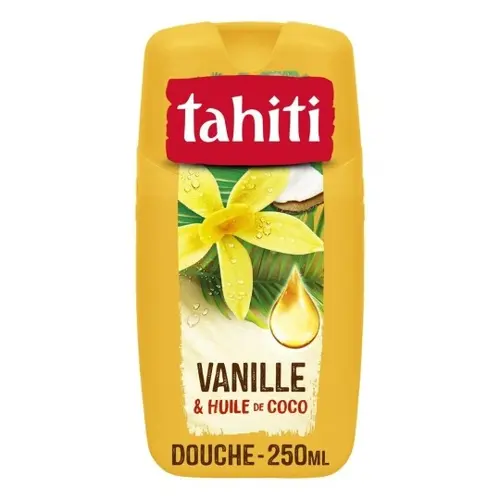 Tahiti Coconut and Vanilla Oil شامپو بدن هلندی تاهیتی Tahiti Coconut and Vanilla Oil حاوی عصاره روغن نارگیل و وانیل 250 میل - Image 1