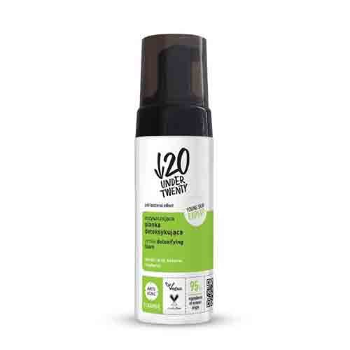 Under-Twenty-Detox-Cleansing-Foam-150ml فوم شستشو ضد جوش و سم زدای لهستانی آندر توئنتی Under Twenty حاوی عسل و گل همیشه بهار 150 میل - Image 1
