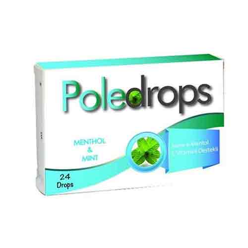 Untitled-3 پاستیل سرماخوردگی کودکان پولدرپس Poledrops Nane Mentol C Vitaminli حاوی ویتامین سی و نعنا 24 عددی - Image 1