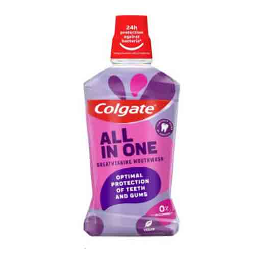 Colgate All in One دهانشویه هلندی کلگیت Colgate All in One فاقد الکل 500 میل - Image 1