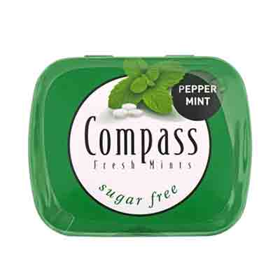 Compass pepper mint قرص خوشبو کننده دهان بدون قند کامپس Compass pepper mint طعم نعنا تند 50 عددی - Image 1