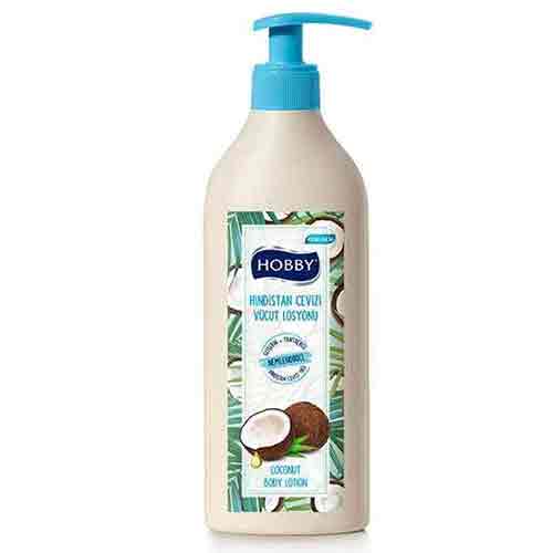 Hobby Coconut لوسیون بدن هوبی Hobby Coconut با عصاره نارگیل 400 میل - Image 1