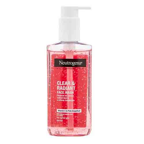 Neutrogena CLEAR & amp RADIANT ژل شستشو صورت نوتروژنا Neutrogena CLEAR & RADIANT حاوی ویتامین C و گریپ فروت 200 میل - Image 1
