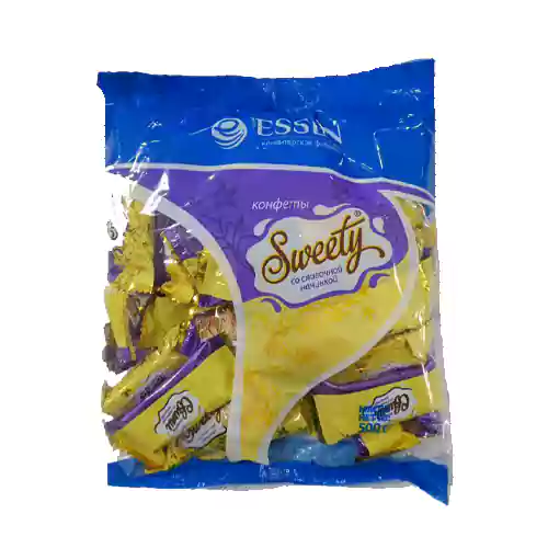 photo_2025-01-02_13-11-37 ویفر پذیرایی روسی اسن سوییتی بنفش ESSEN Sweety مغزدار 500 گرم - Image 1
