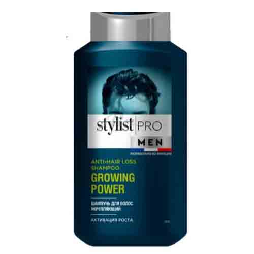 STYLIST PRO 2в1 - GROWING POWER شامپو سر و بدن مردانه استایلیست STYLIST PRO 2в1 - GROWING POWER (روسی) تقویت کننده 400 میل - Image 1