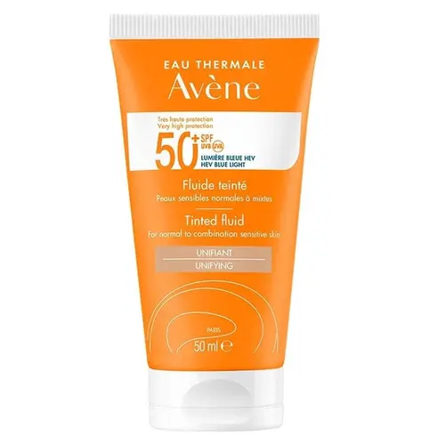 Avene Tinted Fluid SPF50 کرم ضد آفتاب رنگی فرانسوی اون Avene Tinted Fluid SPF50 مناسب انواع پوست 50 میل - Image 1