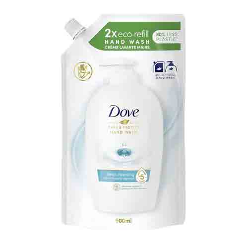 Dove-Care-&-Protect-Liquid-Soap-500-ml صابون مایع نرم کننده هلندی داو Dove Care & Protect آنتی باکتریال 500 میل - Image 1
