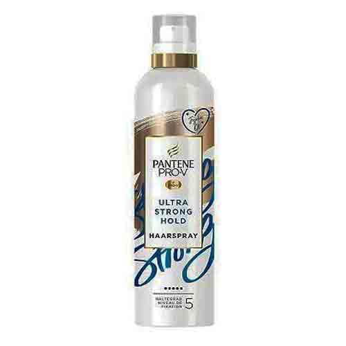 PANTENE-PRO-V-Haarspray-Ultra-Strong-Hold,-250-ml اسپری حالت دهنده مو ایتالیایی پنتن اولترا استرانگ Pantene Pro-V Ultra Strong شماره ( 05 ) با روغن جوجوبا 250 میل - Image 1