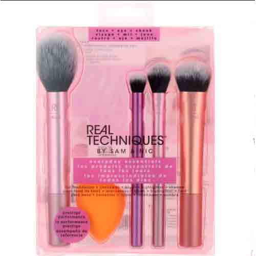 Real-Techniques ست ریل تکنیک Real Techniques با 1 اسفنج تخم مرغی 4 نوع برس - Image 1