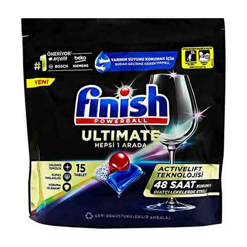 Untitled-7 قرص ماشین ظرفشویی فینیش آلتمیت Finish Ultimate بسته 15 عددی - Image 1