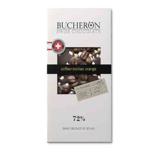شکلات شیری روسی بوچرون  Boucheron coffee beans and orange با تکه های قهوه و پرتغال 100 گرم