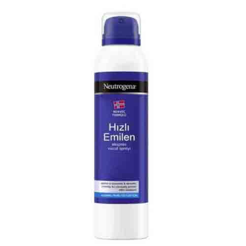 Neutrogena-Hızlı-Emilen-Ekspres-Vücut-Spreyi-200-ml اسپری بدن فرانسوی نیتروژنا Neutrogena Fast Absorbing Express مرطوب کننده بدن 200 میل - Image 1