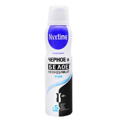 Untitled-2 اسپری ضد تعریق نو ایکس تایم Nvxtime Pure Invisible مناسب بانوان 150 میل - Image 1