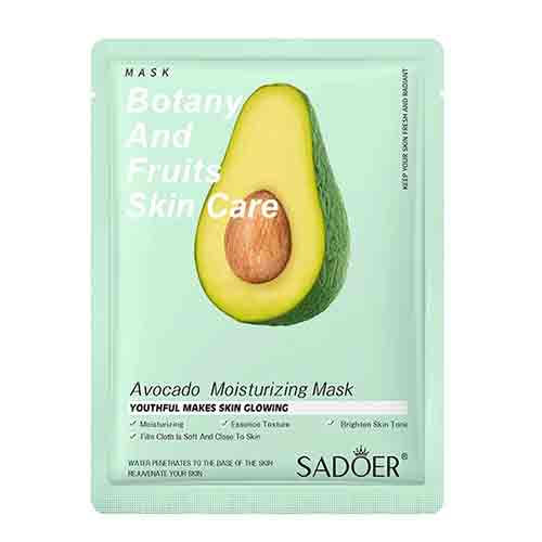 Untitled-25 ماسک صورت ورقه ای سادور Sadoer Avocado حاوی عصاره آووکادو 25 گرم - Image 1