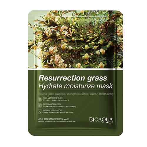 Untitled-29 ماسک صورت ورقه ای بیوآکوا Bioaqua Resurrection Grass حاوی عصاره علف رستاخیز 25 گرم - Image 1