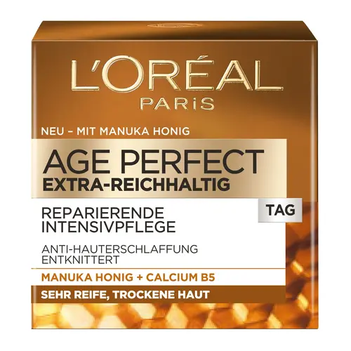 ezgif-6399cee17f4aa9 کرم روز ضد چروک فرانسوی لورآل L'ORÉAL Paris Age Perfect حاوی عصاره عسل و کلسیم 50 میل - Image 1