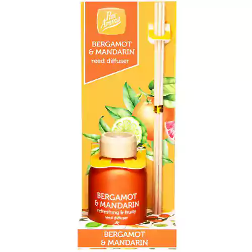 pan-aroma-bergamot-aamp-mandarin-reed-diffuser-50ml خوشبو کننده هوا انگلیسی پن آروما Pan Aroma Bergamot & Mandarin با رایحه نارنگی 50 میل - Image 1