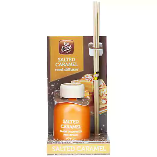 pan-aroma-salted-caramel-reed-diffuser-50ml-cdu خوشبو کننده هوا انگلیسی پن آروما Pan Aroma Salted Caramel با رایحه کارامل 50 میل - Image 1