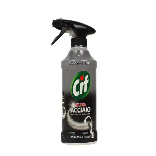 Cif Stainless Steel اسپری شیرآلات هلندی سیف Cife سری اولترا ULTRA مدل ACCIAIO مناسب سطوح استیل 500 میل - Image 1