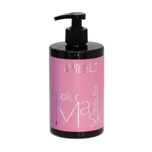 Pink500ml-500x500 ماسک مو رنگ پینک بیبی یونانی ایمل Imel Mask Pink baby حاوی کراتین و پروتئین 500 میل - Image 1