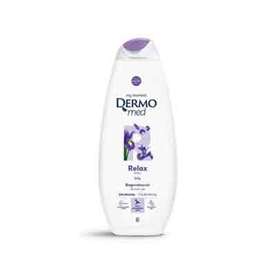 dermo-r شامپو بدن ایتالیایی درمومد DERMOMED Relax Iris حاوی عصاره زنبق و تالک 750 میل - Image 1