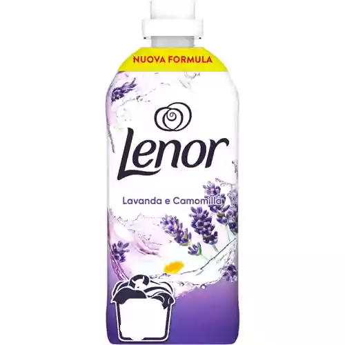 lenor-ammorbidente-concentrato-lavanda-e-camomilla-86-lavaggi-18-lt-ezgif.com-resize نرم کننده لباس ایتالیایی لنور Lenor Fabric Lavanda با رایحه اسطوخودوس 54 بار شستشو 1134 میل - Image 1