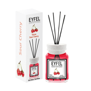 آلبالو خوشبوکننده هوا ایفل اصل Eyfel Reed Diffuser Sour Cherry Scent با رایحه آلبالو ترش 120 میل - Image 1