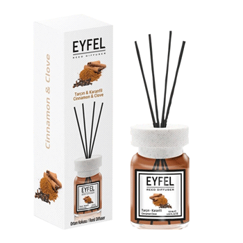 دارچین خوشبوکننده هوا ایفل اصل Eyfel Reed Diffuser Cinnamon & Clove Scent با رایحه دارچین و میخک 120 میل - Image 1