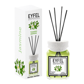گل-یاسمین خوشبوکننده هوا ایفل اصل Eyfel Reed Diffuser Jasmine Scent با رایحه گل یاسمین 120 میل - Image 1