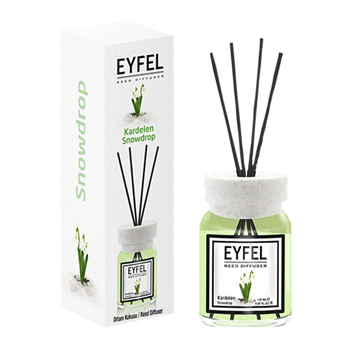 گل-یخ خوشبوکننده هوا ایفل اصل Eyfel Reed Diffuser Snowdrop Scent با رایحه گل یخ 120 میل - Image 1