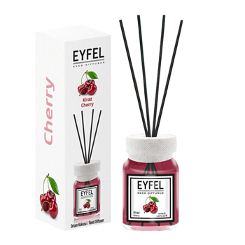 گیلاس خوشبوکننده هوا ایفل اصل Eyfel Reed Diffuser Cherry Scent با رایحه گیلاس 120 میل - Image 1