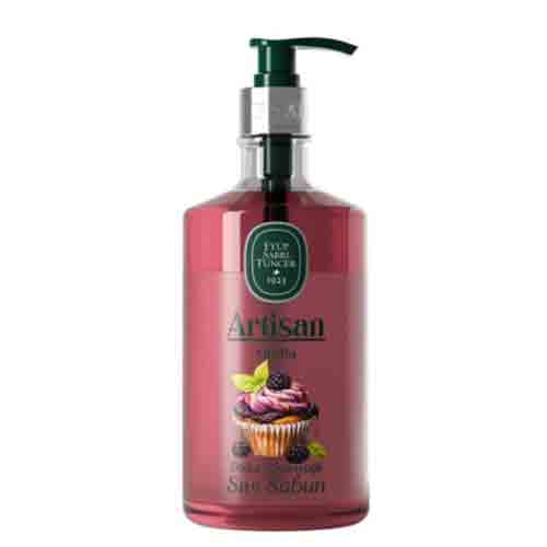 Eyüp-Sabri-Tuncer-Artisan-Muffin-600Ml-Doğal-Zeytinyağlı-Sıvı-Sabun صابون مایع مافین ایوب صبری Eyüp Sabri Tuncer حاوی ویتامین E و روغن زیتون 600 میل - Image 1