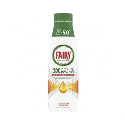 Fairy-3X-Active-Power ژل ماشین ظرفشویی هلندی فیری Fairy 3X Active Powers با رایحه مرکبات 50 بار مصرف حجم 900 میل - Image 1