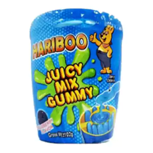 Pastille-Marie-with-Haribo-sour-sauce-with-blueberry-flavor-102-grams-HARIBOO-min-510x510 پاستیل با سس ترش هاریبو HARIBO Juicy Mix Gummy با طعم بلوبری 102 گرم - Image 1