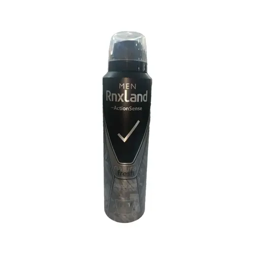 RnxLand Charcoal Detox اسپری ضد تعریق مردانه رنکس لند RnxLand Charcoal Detox با رایحه گرم و چوبی 150 میل - Image 1