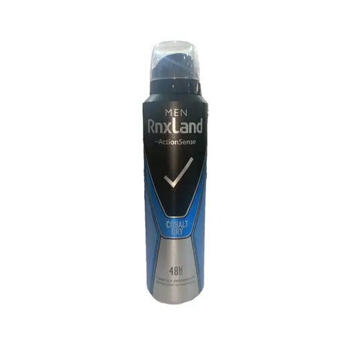 RnxLand Cobalt Dry اسپری ضد تعریق مردانه رنکس لند RnxLand Cobalt Dry با رایحه تند و خنک 150 میل - Image 1