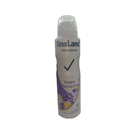 RnxLand Happy Bouquet اسپری ضدتعریق زنانه رنکسلند RnxLand Happy Bouquet با رایحه گلی و ملایم 150 میل - Image 1