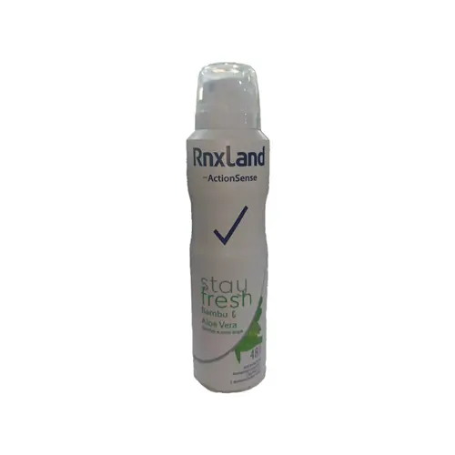 RnxLand dtay fresh bambo & aloe vera اسپری ضدتعریق زنانه رنکسلند RnxLand dtay fresh bambo & aloe vera با رایحه خنک بامبو و آلوئهورا 150 میل - Image 1