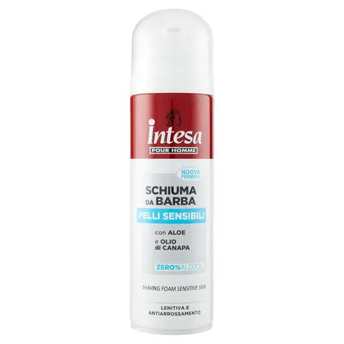 intesa-pour-homme-schiuma-da-barba-vitacell-ezgif.com-resize فوم اصلاح مردانه ایتالیایی اینتسا Intesa Shaving Foam Vitacell مناسب پوست حساس 300 میل - Image 1