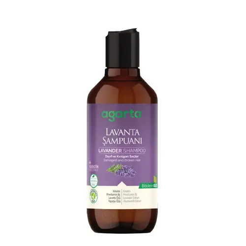 lavanta-ezgif.com-resize شامپو اسطوخودوس گیاهی آگارتا Agarta Lavender Natural مناسب موهای خشک و شکننده 400 میل - Image 1