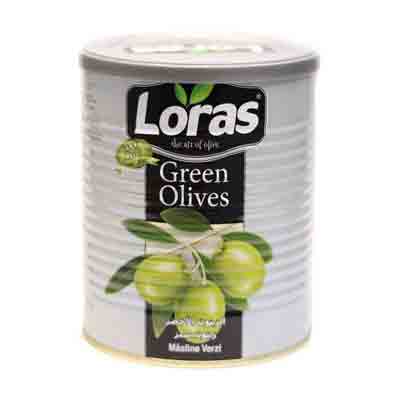 loras-green زیتون سبز لوراس Loras هسته دار حلب 800 گرم - Image 1