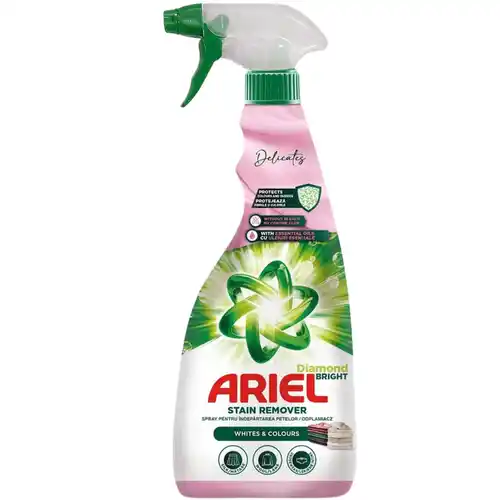 ARIEL STAIN REMOVER اسپری لکه بر اسپانیایی آریل ARIEL STAIN REMOVER Delicates مناسب البسه سفید و رنگی 750 میل - Image 1